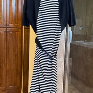 Black & White dress with jacket